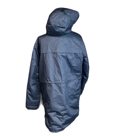 Selected Homme Identity Hooded Coat Winter Rain Heavy Jacket Blue Mens L Zip Up - Picture 4 of 16